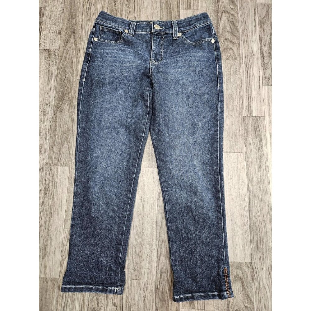 Nine West Vintage America Jeans Womens‎ 4 Mid Rise Straight Stretch BOHO